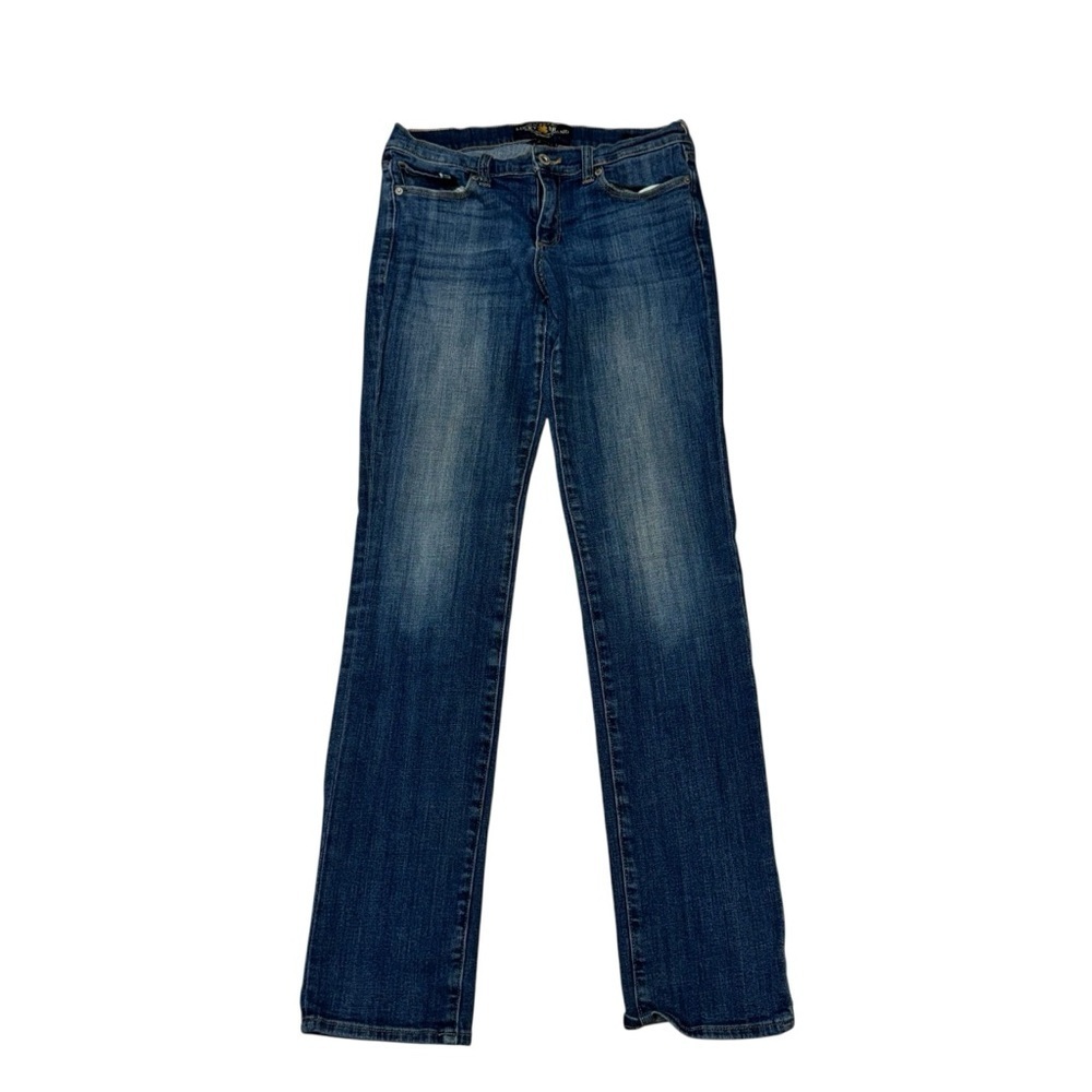 Lucky Brand Women's Size 4 / 27 Long Skinny Jeans "Sweet Straight" Dark Wash